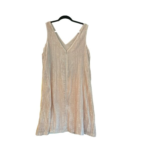 LOFT Maternity Dress 12 Crushed Pink Velvet Sleeveless V-Neck Mini Party NWT - Picture 6 of 7